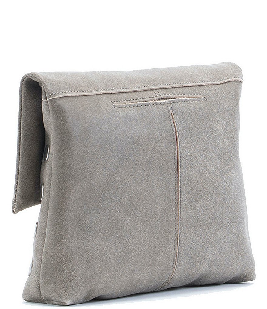 Hammitt VIP Studded Leather Fold-Over Zip Flap Medium Crossbody Bag