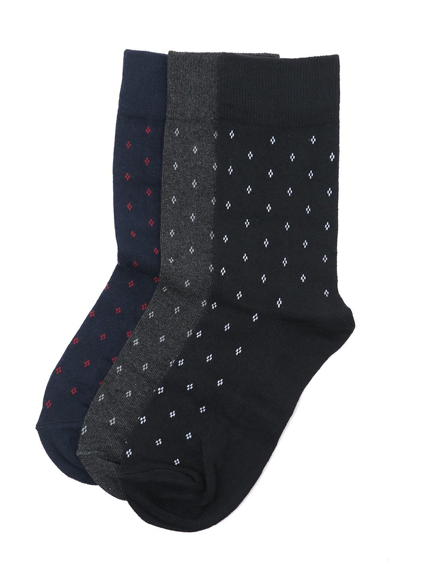 Crusset Multicolor Cotton Pack of 5 Handkerchiefs & Pack of 3 Socks