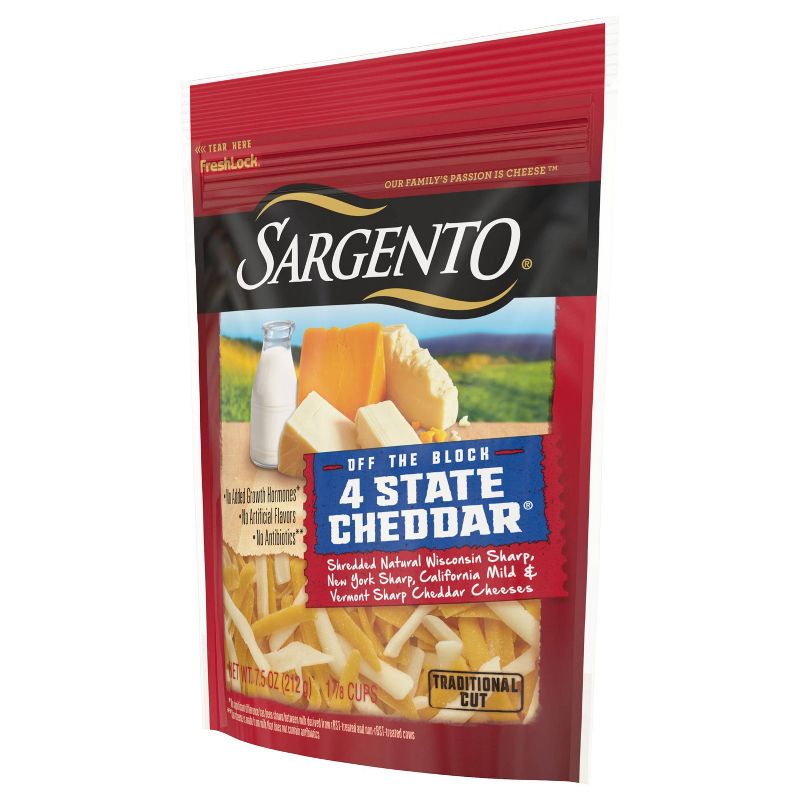 Sargento 4 State Natural Cheddar Shredded Cheese - 7.5oz