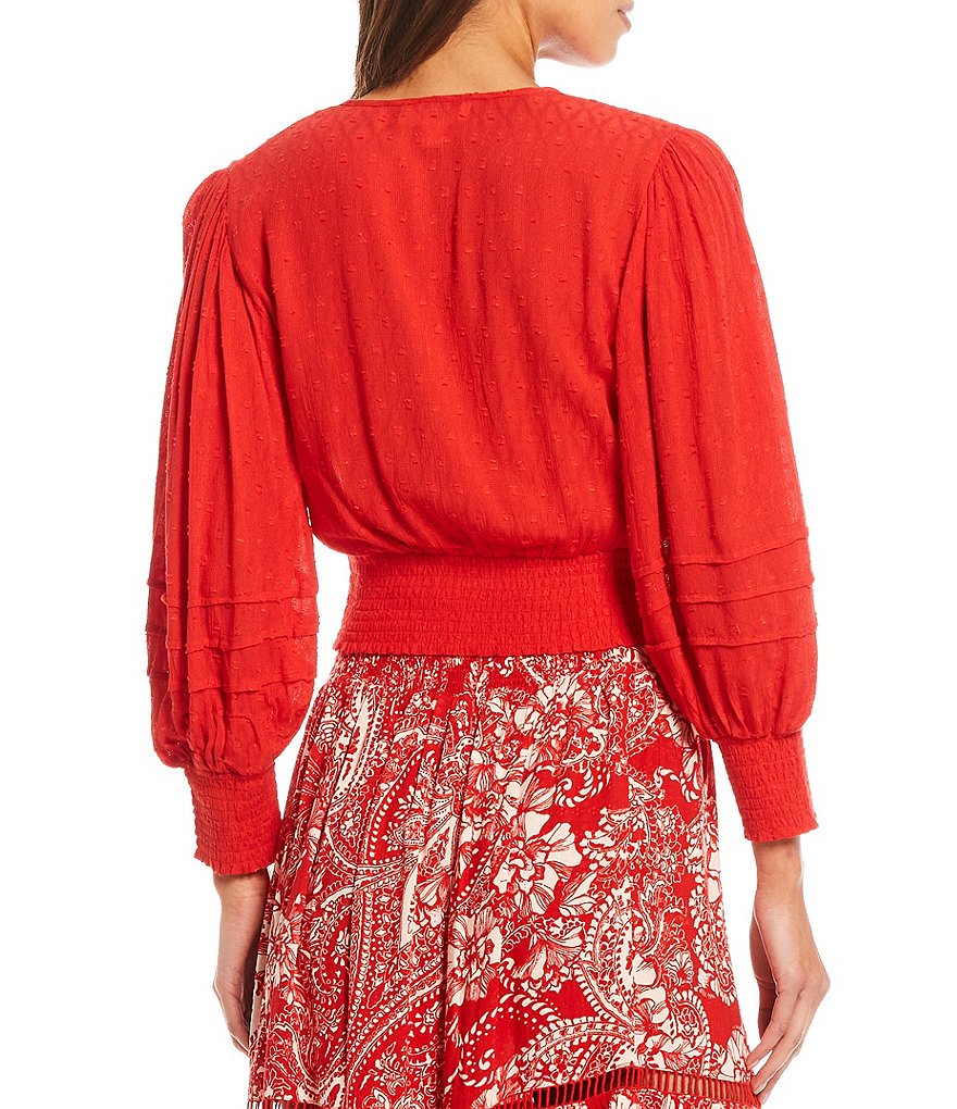 B.O.G. Collective Vivienne V-Neck Long Sleeve Top