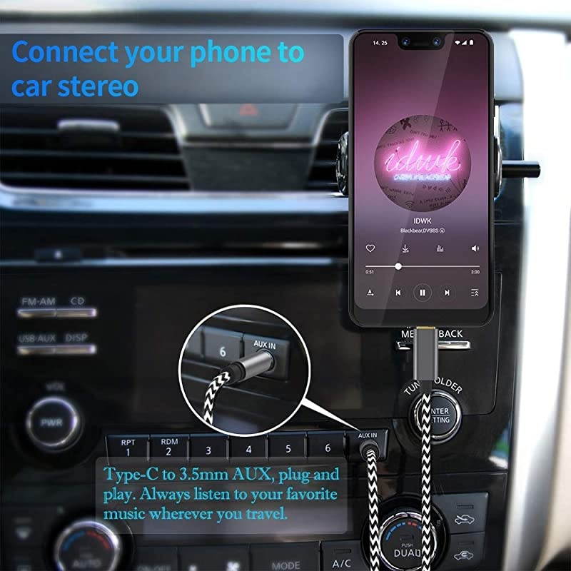 Type C to 35mm Audio Aux Jack Adapter Aux to USB C Cord Headphone Adapter for Google Pixel 344 XL Moto Z Samsung Galaxy S20 ultraS20+S20S10+S9+Note 10+101m