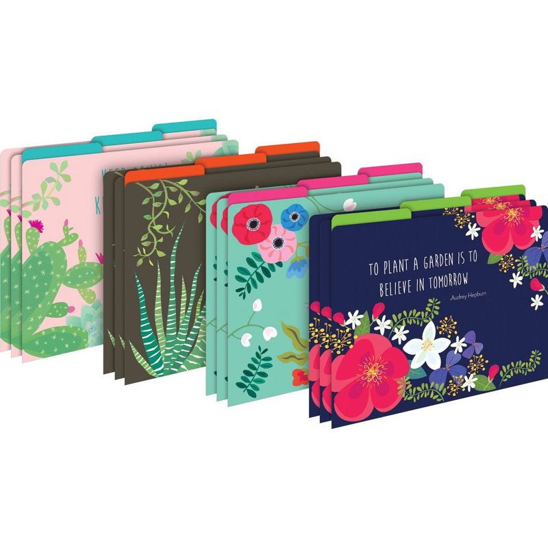 Barker Creek Folder/Pocket File Folders - Petals & Prickles