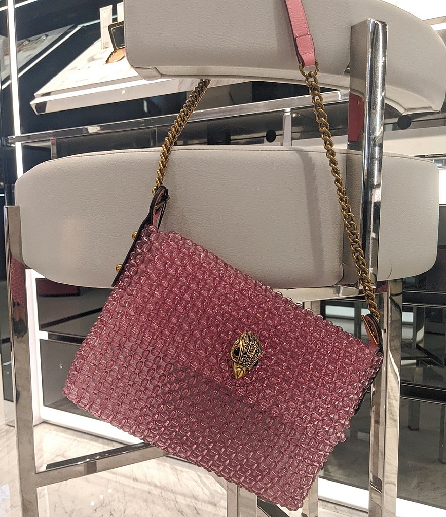 Kurt Geiger London Beaded Mini Eagle Head Detail Crossbody Bag