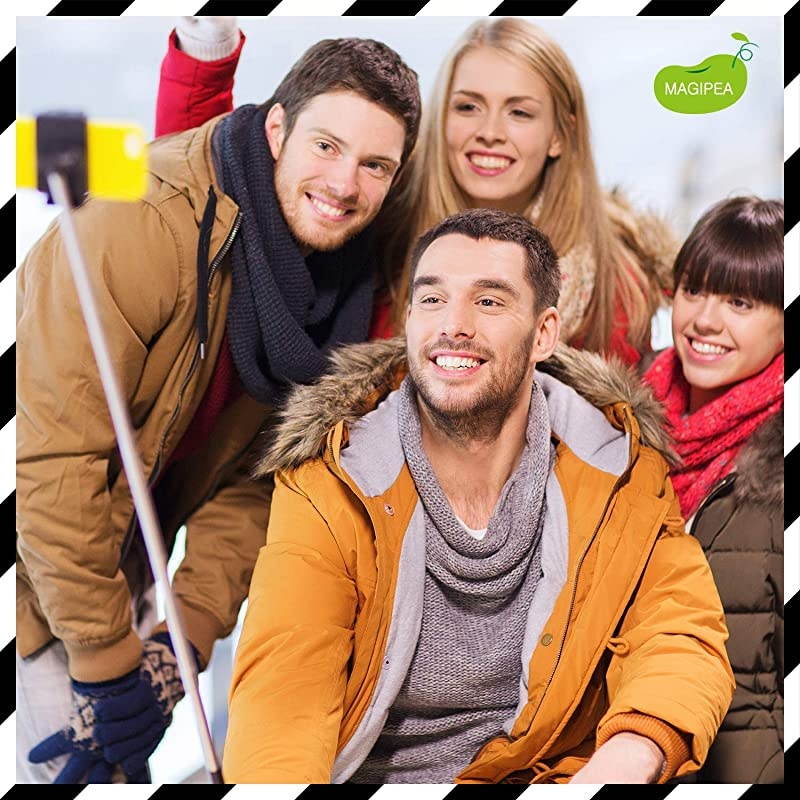 Selfie Stick Tripod with Detachable Wireless Remote Shutter for iPhone & Android: 360&deg; Rotating Phone Holder, Extendable Stick & Reversible Pin, Perfect for TikTok