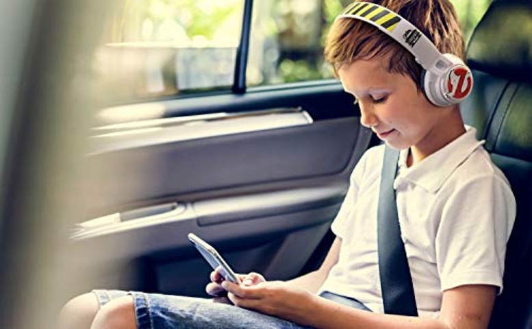 Ghostbusters Wireless Headphones with Microphone for Video Call or Zoom Meeting, Volume Reduced Bluetooth Headphones to Protect Hearing, for Fans of Ghostbusters Merchandise