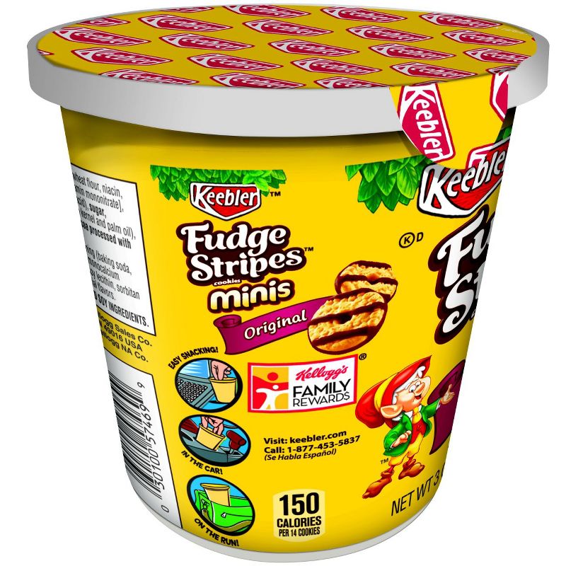 Keebler Fudge Stripes Mini Original Cookies - 3oz