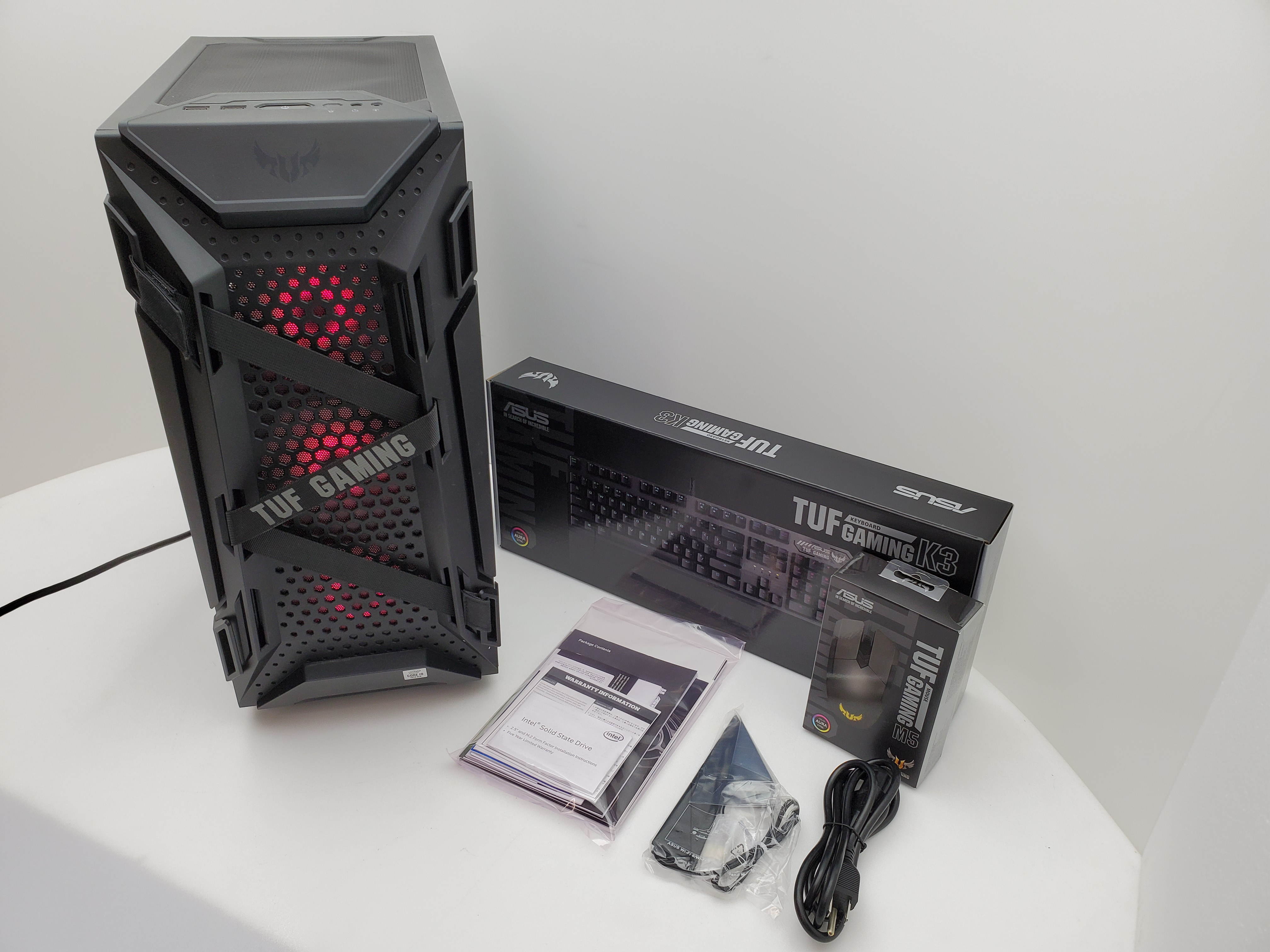 ASUS GT301 TUF LIQUID COOLED ARGB Intel 10-Core i9-10900K 3.7GHz - Nvidia GeForce RTX 3080 10GB GDDR6X - Z590 Chipset - 2TB 7200RPM + 256GB SSD - 32GB DDR4 3000MHz - 850W - Windows 10 Gaming Desktop