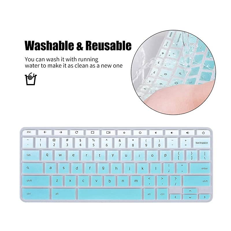 Chromebook Keyboard Cover Skin Compatible Chromebook R 11 CB5-132T CB3-131 for Chromebook R 13 CB5-312T Keyboard Covers for Chromebook 14 15 CB3-431 CP5-471 CB3-531 CB5-571 C910