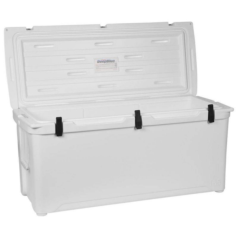 Engel High Performance 167-Quart Portable Durable Rotomolded Airtight 264 Can Hard Cooler and Ice Box for Camping, Sports Events, & Fishing, White