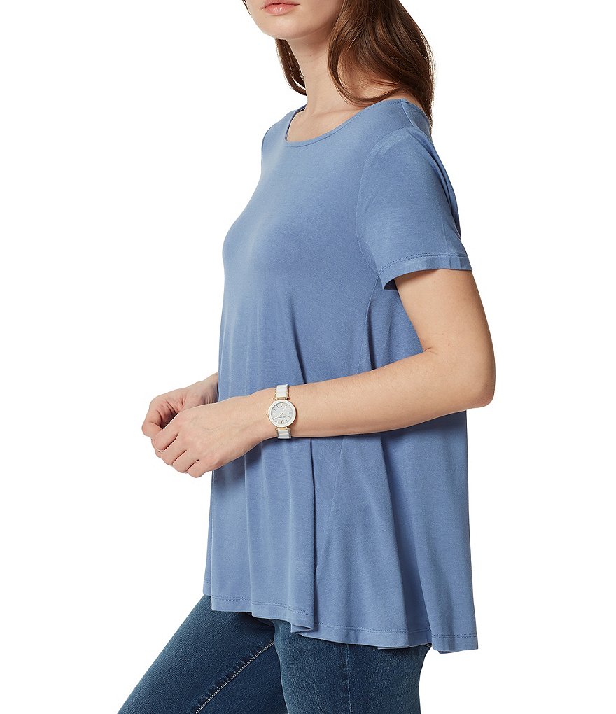 Anne Klein Sport Reiny Short Sleeve Hi-Low Tee