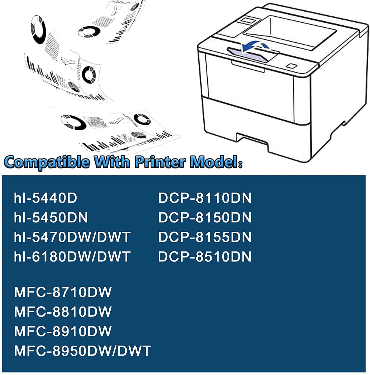 Mount-It! Printer Stand Monitor Riser with Drawer, 19 x 13 Inches