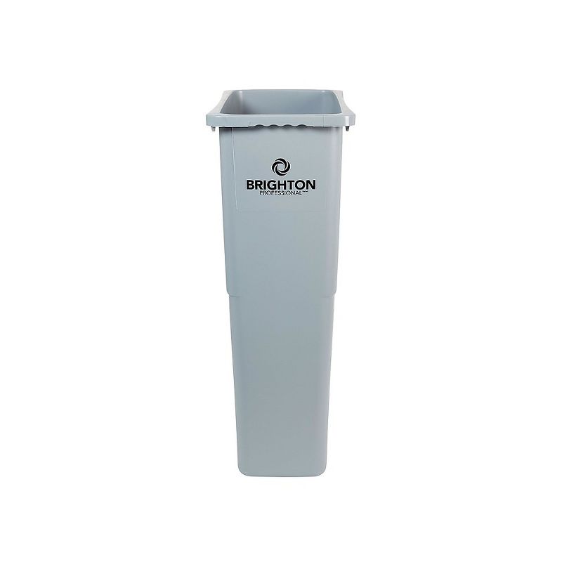 Brighton Indoor Trash Can Without Lid Gray Plastic 23 Gal. (BPR50717) 2625783