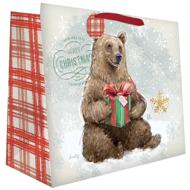 1ct Woodland Christmas Jumbo Gift Bag
