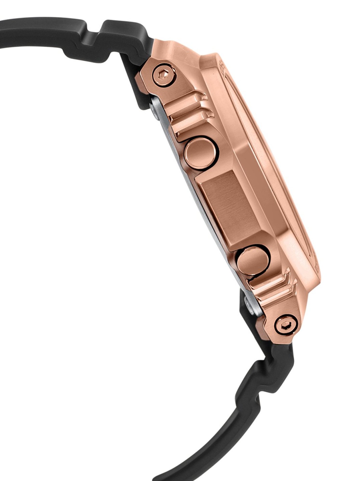 Casio G-Shock G-Steel GM-S2100PG-1A4DR Rose Gold Analog-Digital Dial Resin Strap Women's Watch G1165