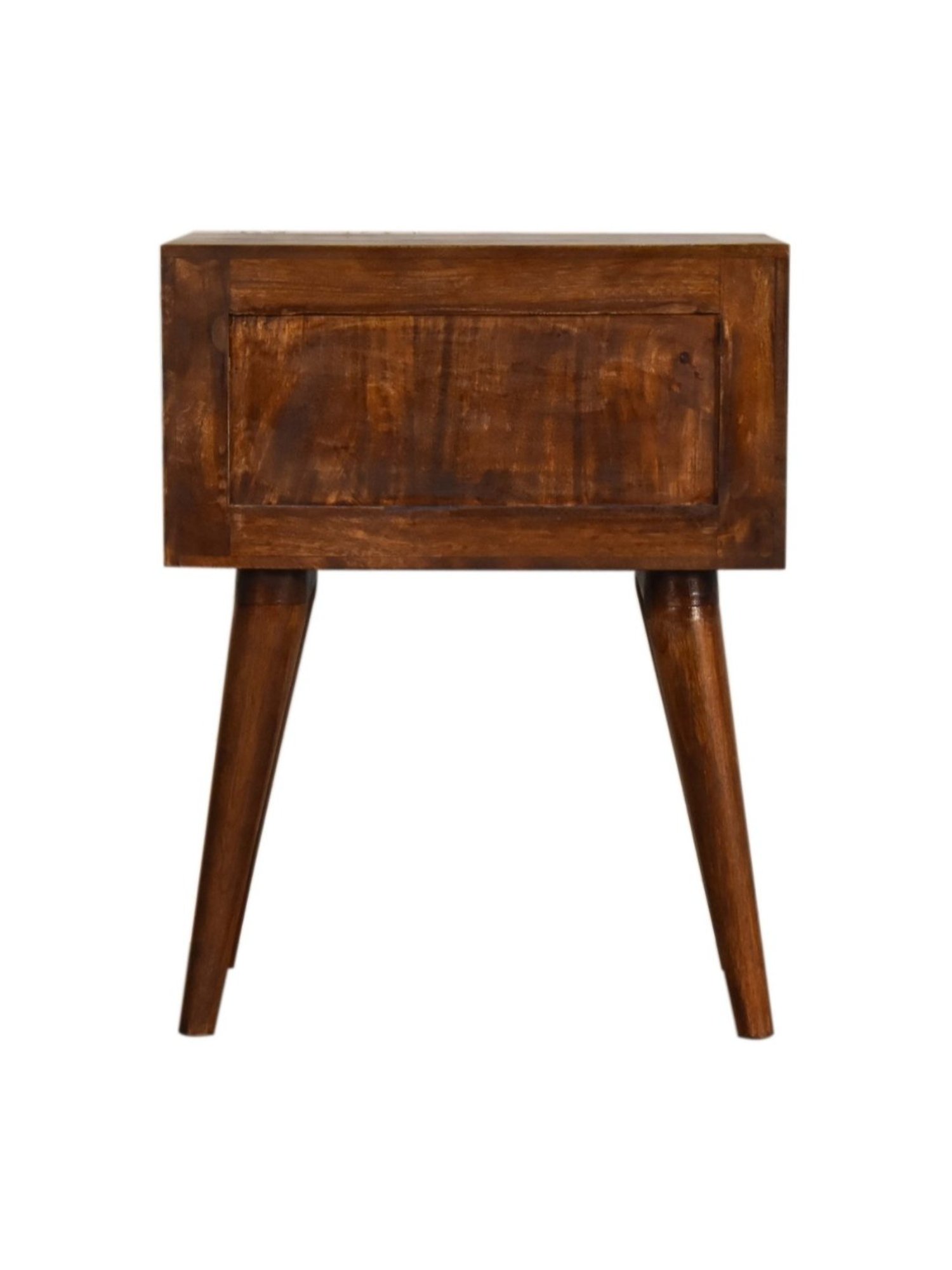 Ikiriya Avina Solid Dark Brown Wood End Table