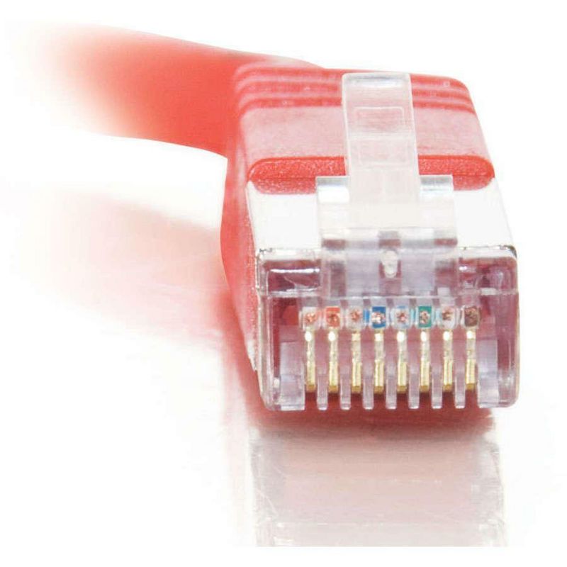 C2G-10ft Cat5e Molded Shielded (STP) Network Patch Cable - Red - Category 5e for Network Device - RJ-45 Male - RJ-45 Male - Shielded - 10ft - Red