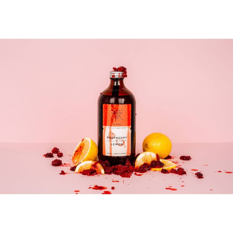 Six Barrel Soda Co. Raspberry & Lemon Soda Syrup - 16.9fl oz