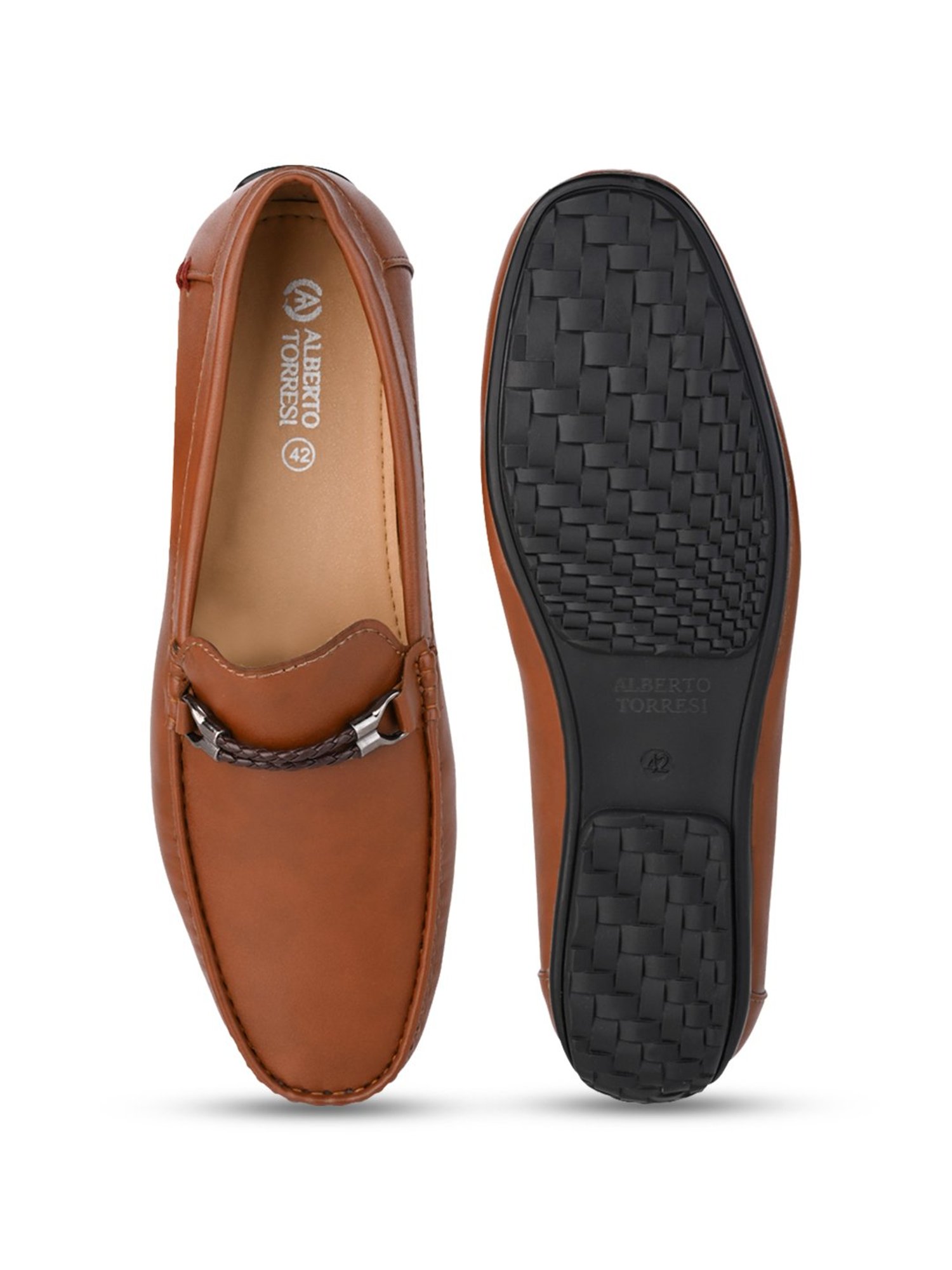 Alberto Torresi Men's Burnish Tan Casual Loafers