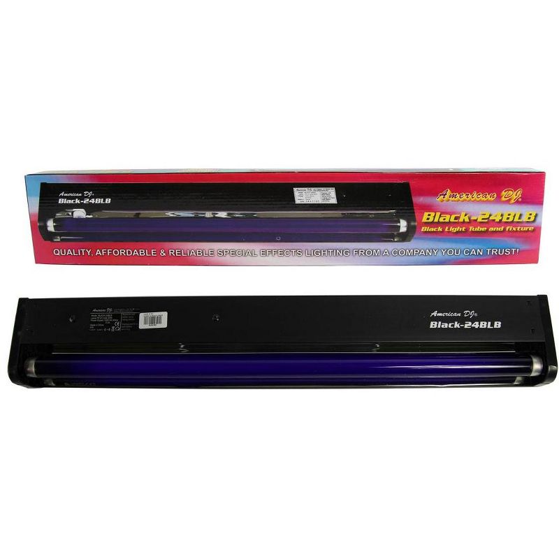 American DJ 24" 20W Black Light Tube And Fixture For DJ Set/Party | BLACK-24BLB