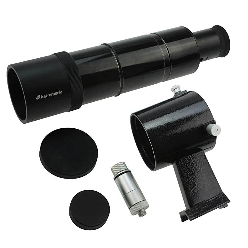 9x50 Illuminated Finder Scope Black it Provides Both a Bright Image and Comfortable Viewing