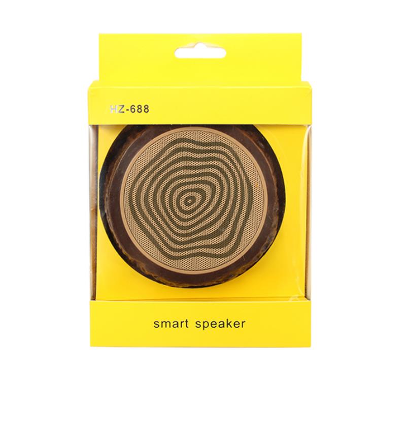 Outdoor Protable Mini Speaker Hands-free Bluetooth Wooden Stump Music Subwoofer Speaker
