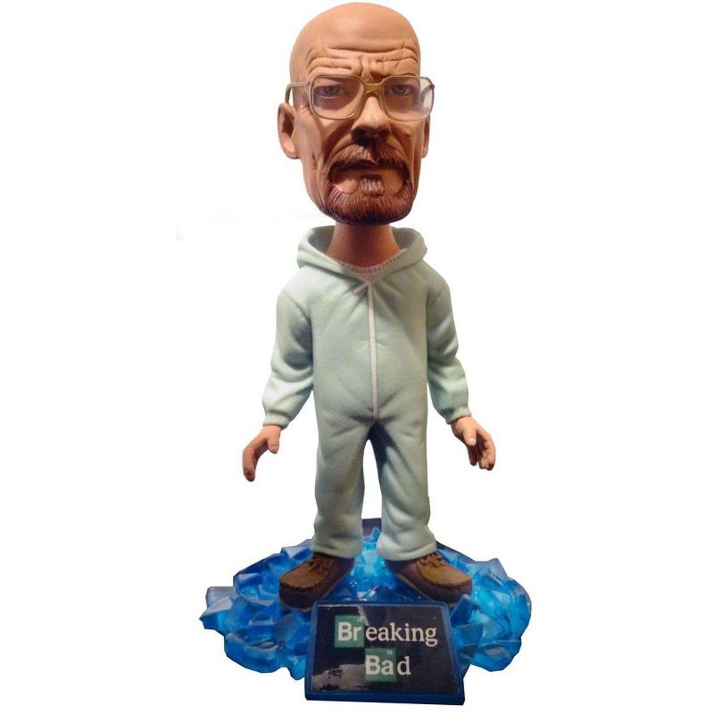 Mezco Toyz Breaking Bad Walter White Exclusive Glow In The Dark Green Bobblehead