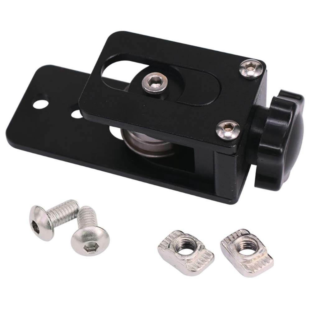 GT2 Black Aluminum 20-Tooth Timing Belt Idler Pulley Suitable for 3D Printers 6 mm Wide Timing Belt