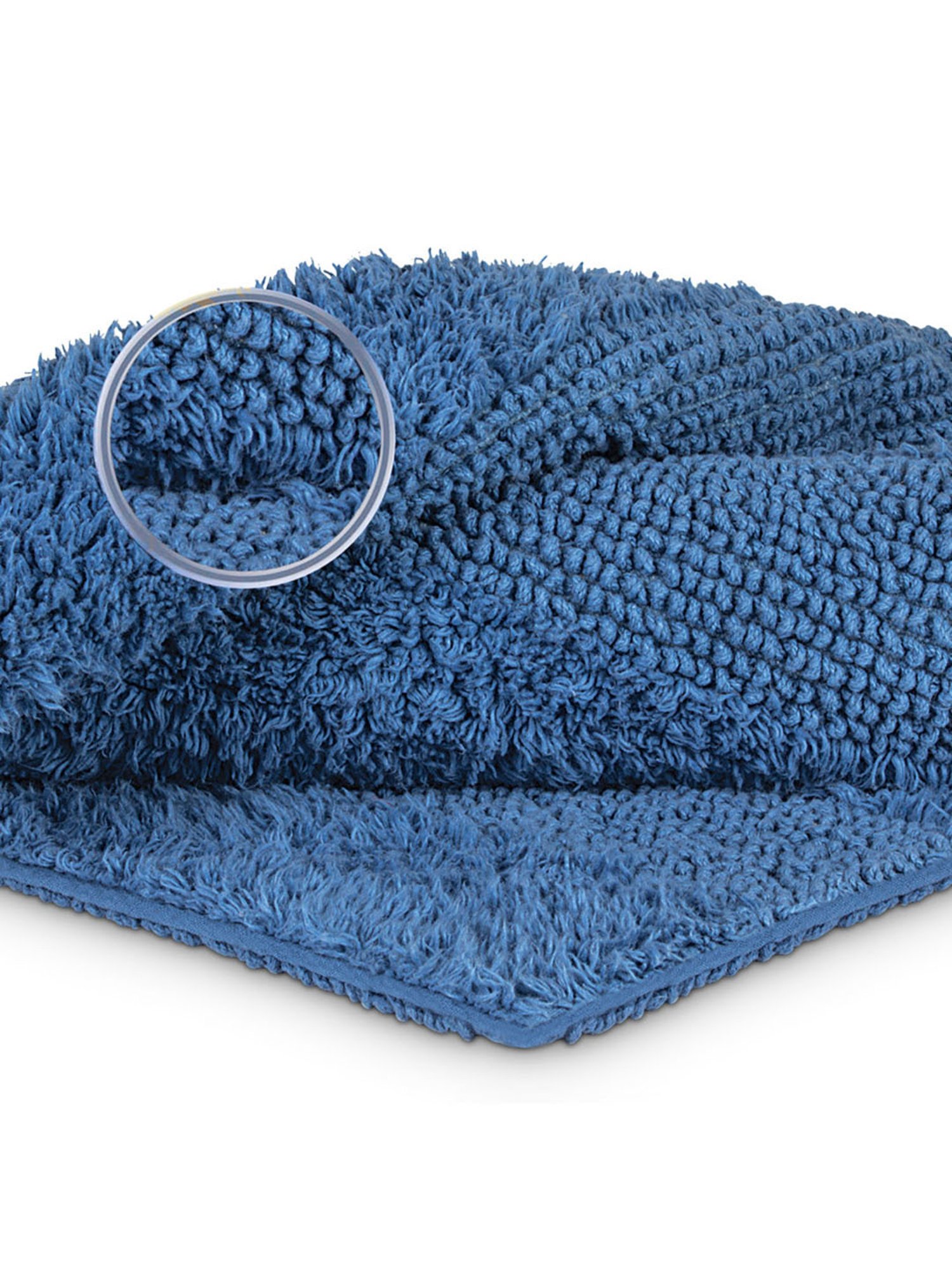 Freelance Blue Cotton Set of 1 Bath Mats and Rugs
