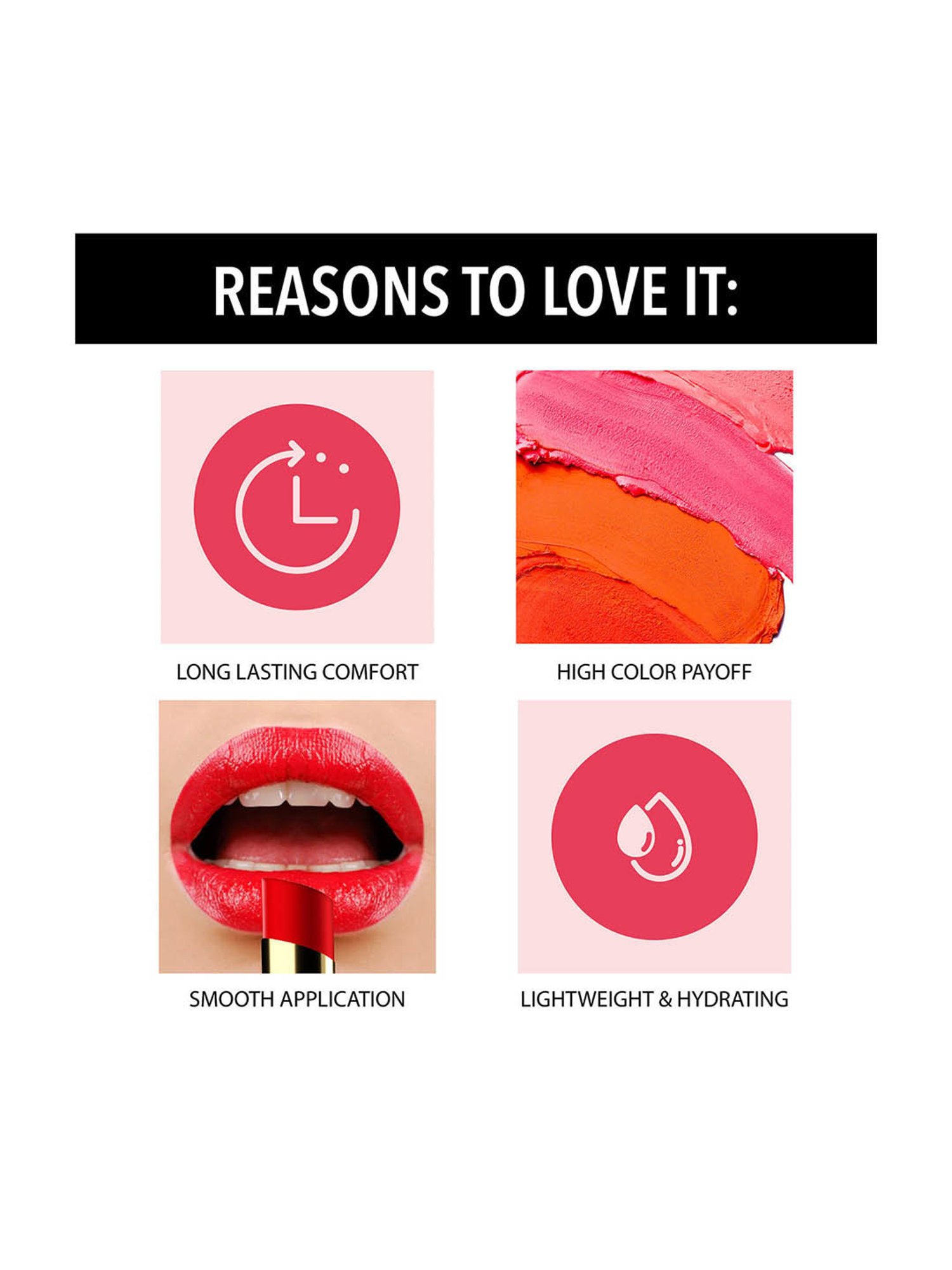 Blue Heaven Velvet Creme Lipstick Dramatic Red - 3.5 gm