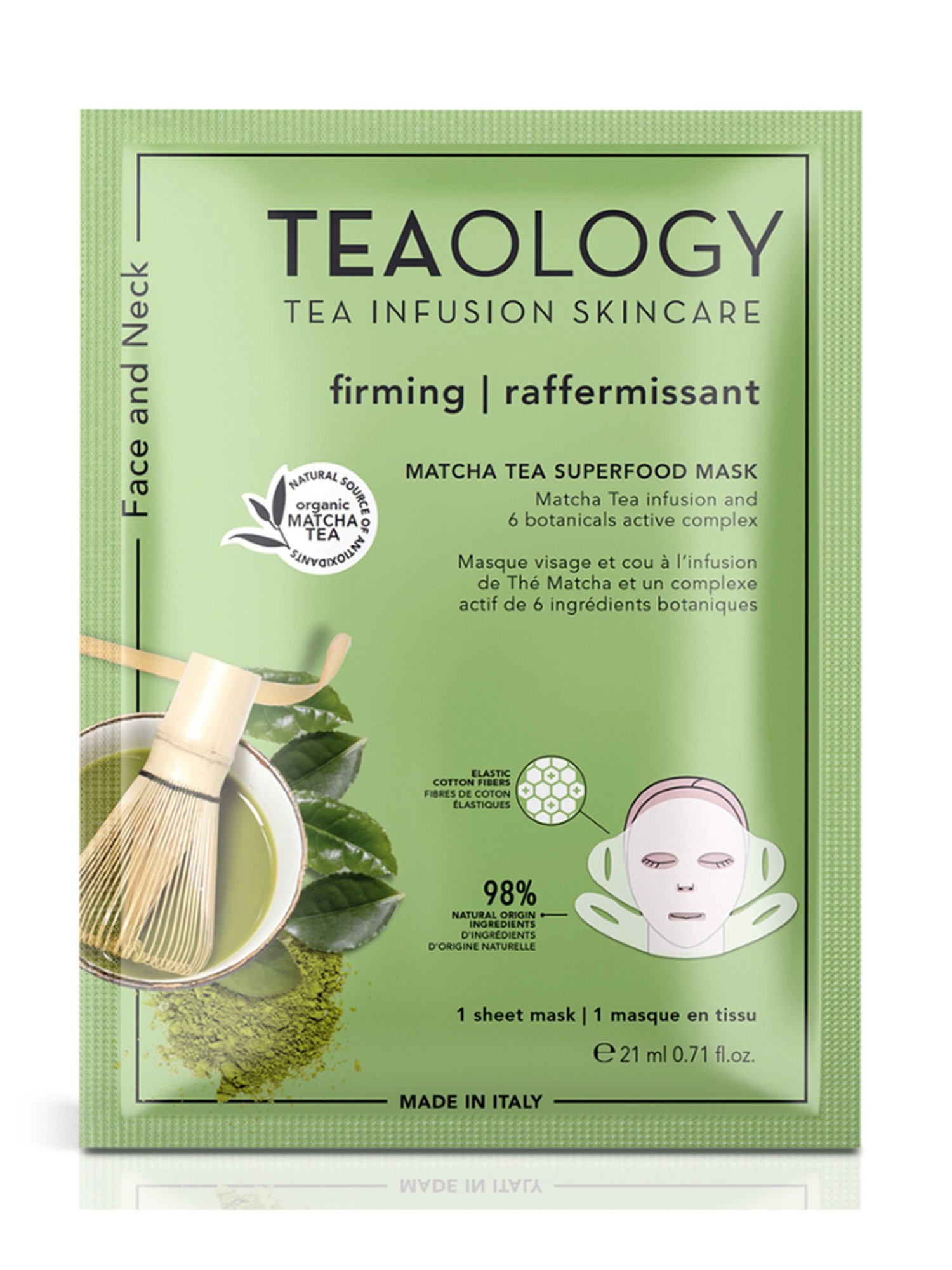 Teaology Firming Matcha Tea Superfood Mask - 21 ml