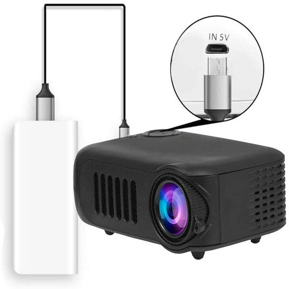 A2000 Mini Portable LED Projector Home Theater Cinema USB HDMI AV SD 1080P HD UK