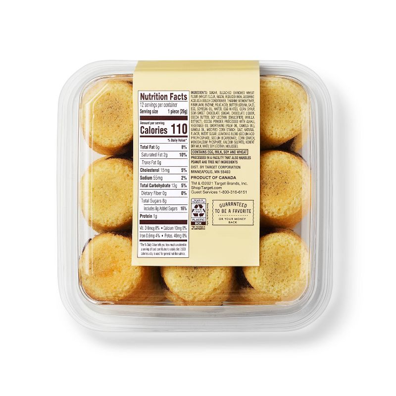 Madeleine Cookies and Brownie Duo - 12ct - Favorite Day™