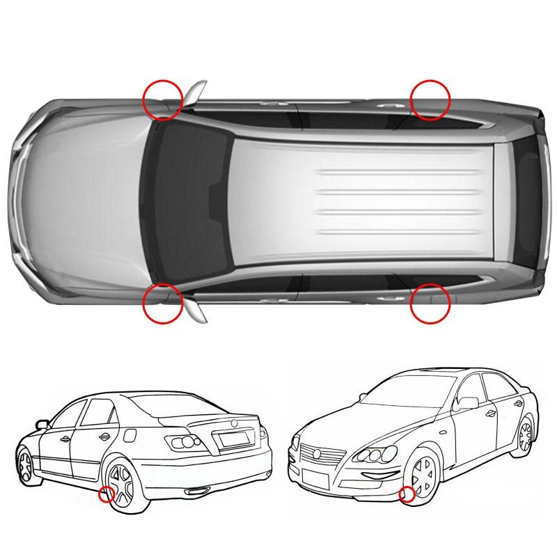 4x Car Accessories Universal Front Rear Mud Flap Flaps Splash Guard Mudguards