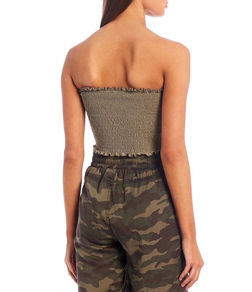 Double Zero Smocked Tube Top