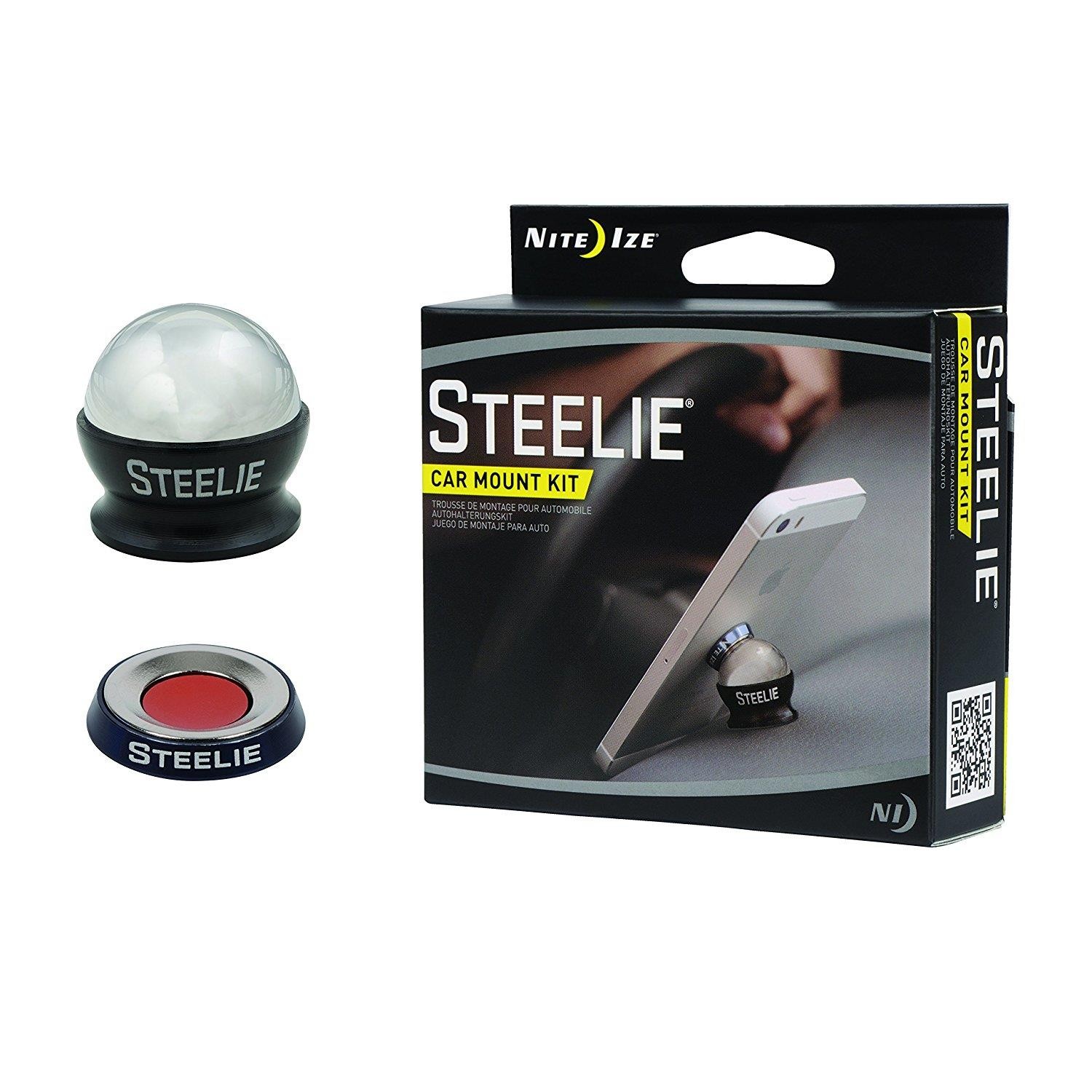Nite Ize STCK-11-R8-11-Steelie Car Mount Kit for Cellphones-Retail Packaging