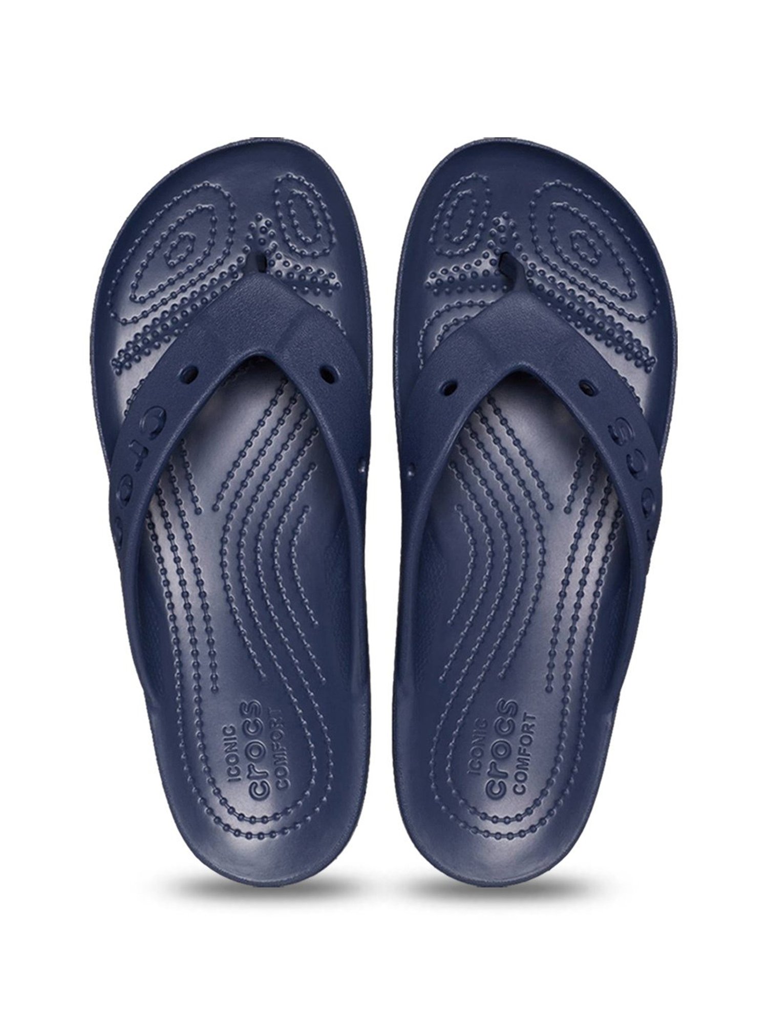 Crocs Women's Baya Navy Flip Flops