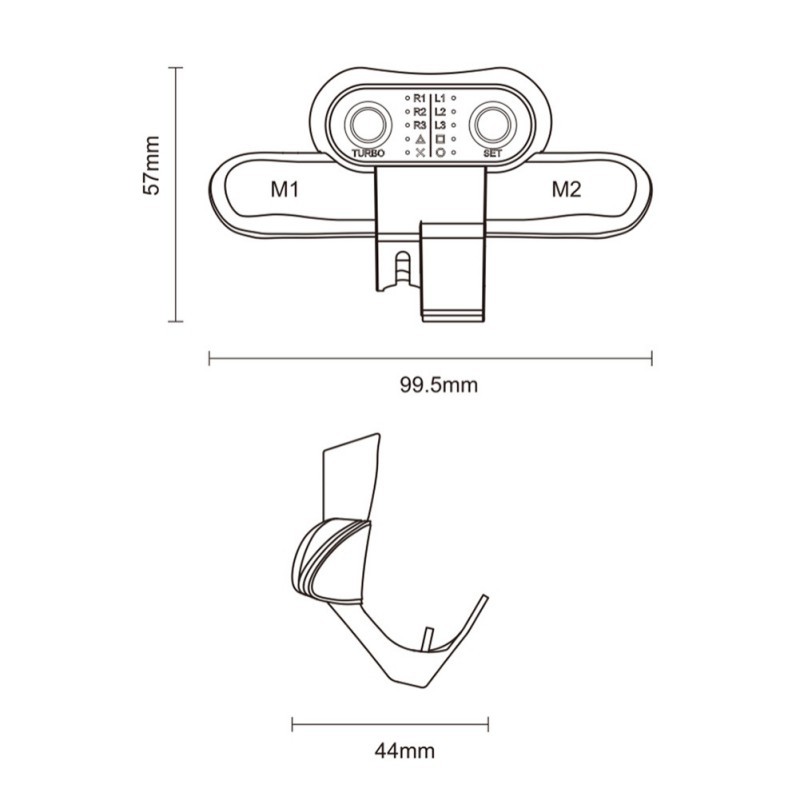 Strike Pack for PS4 Controller,IWGAME Controller Back Button Attachment,Paddles for PS4