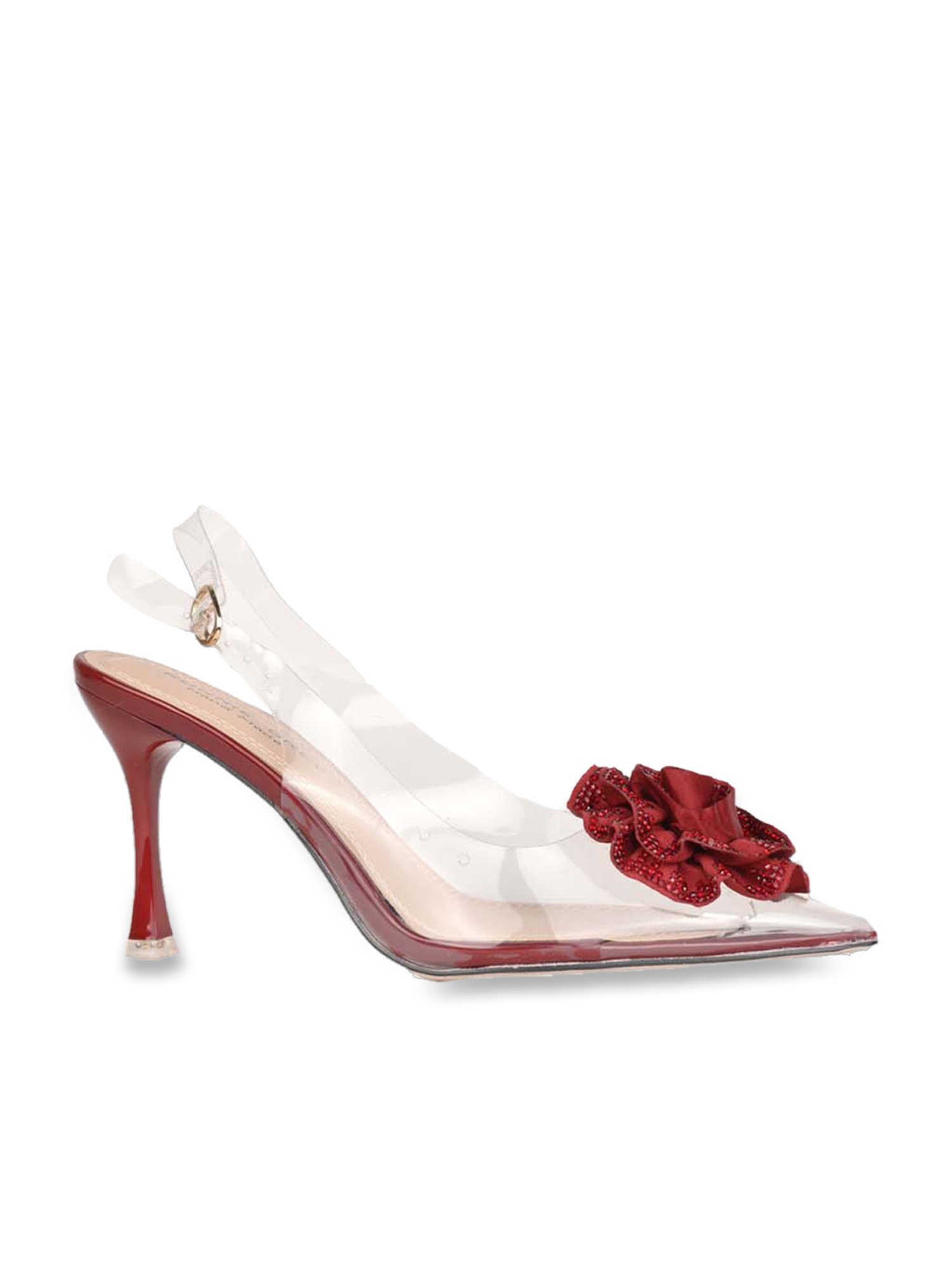 Ronnie Grey Women's Wine Back Strap Stilettos