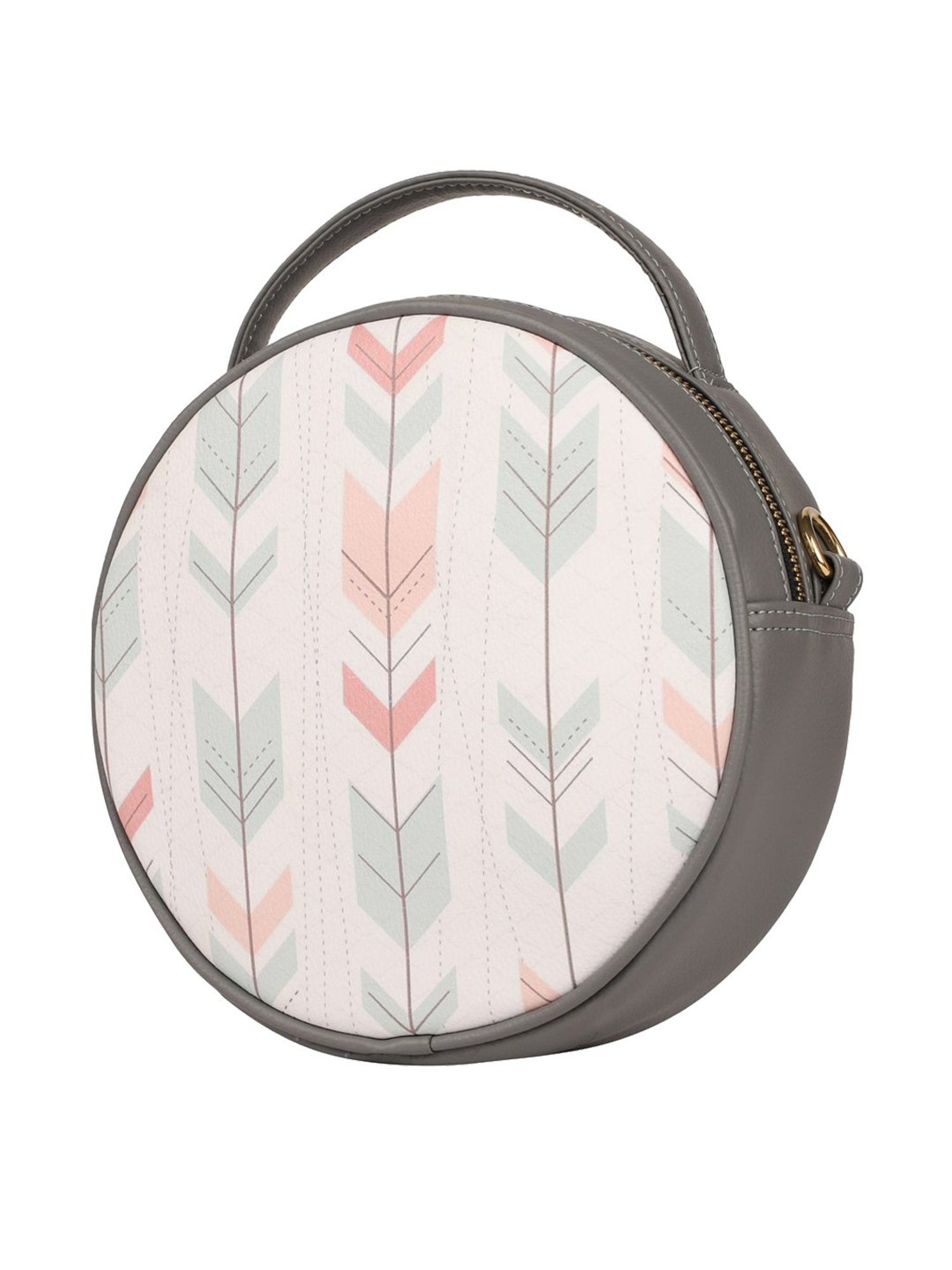 Bagsy Malone Grey Printed Medium Handbag