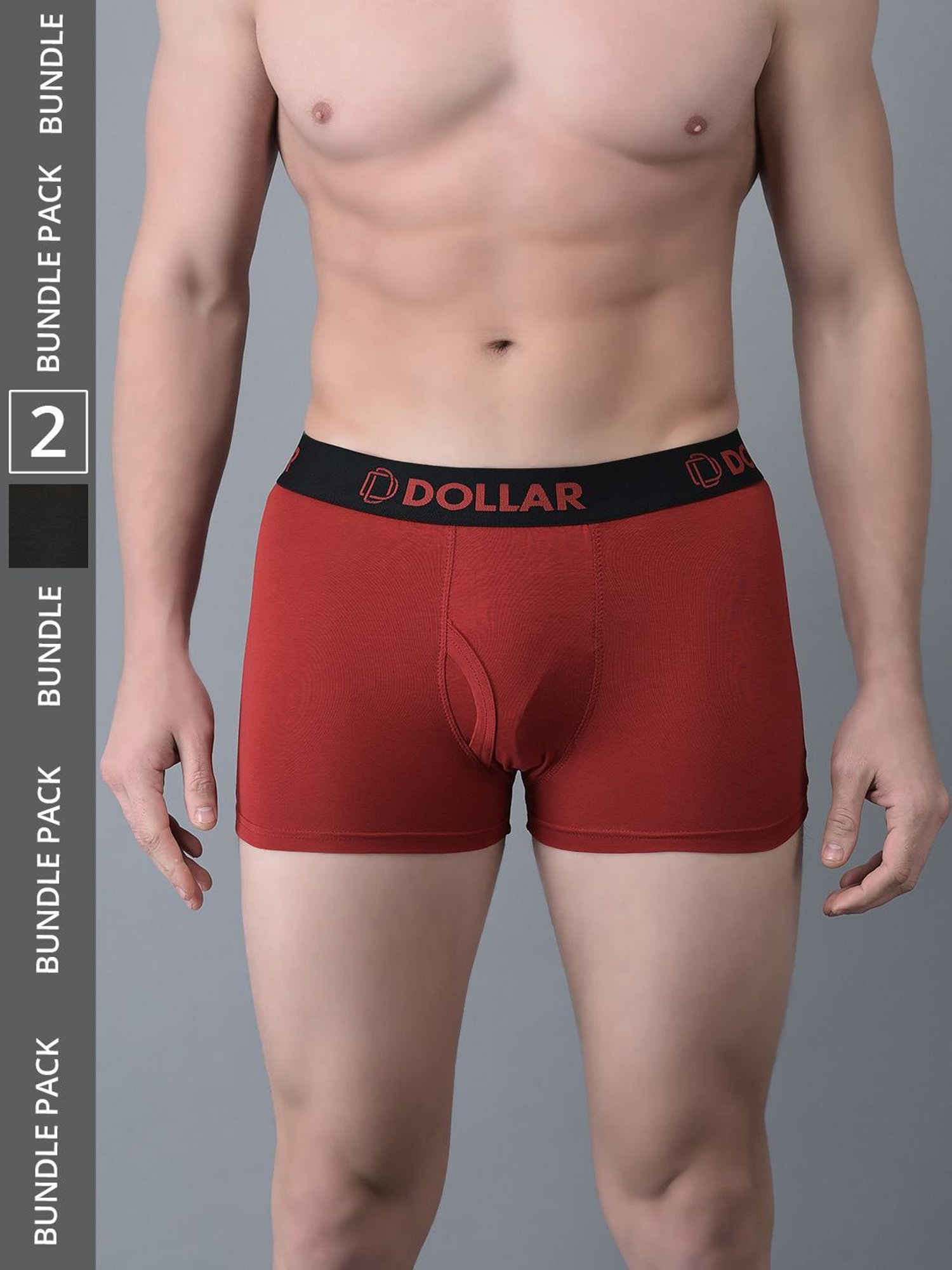 Dollar Bigboss Assorted Cotton Regular Fit Trunks - Pack Of 2