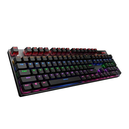 RAPOO V500PRO Compact Mechanical Gaming Keyboard, Mix-Colored Backlit, Linear Mechanical Switches