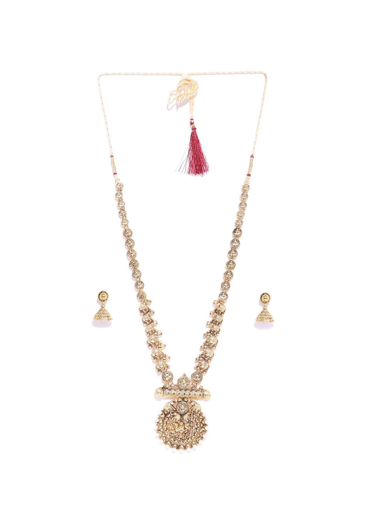Zaveri Pearls Ethnic Golden Alloy Set