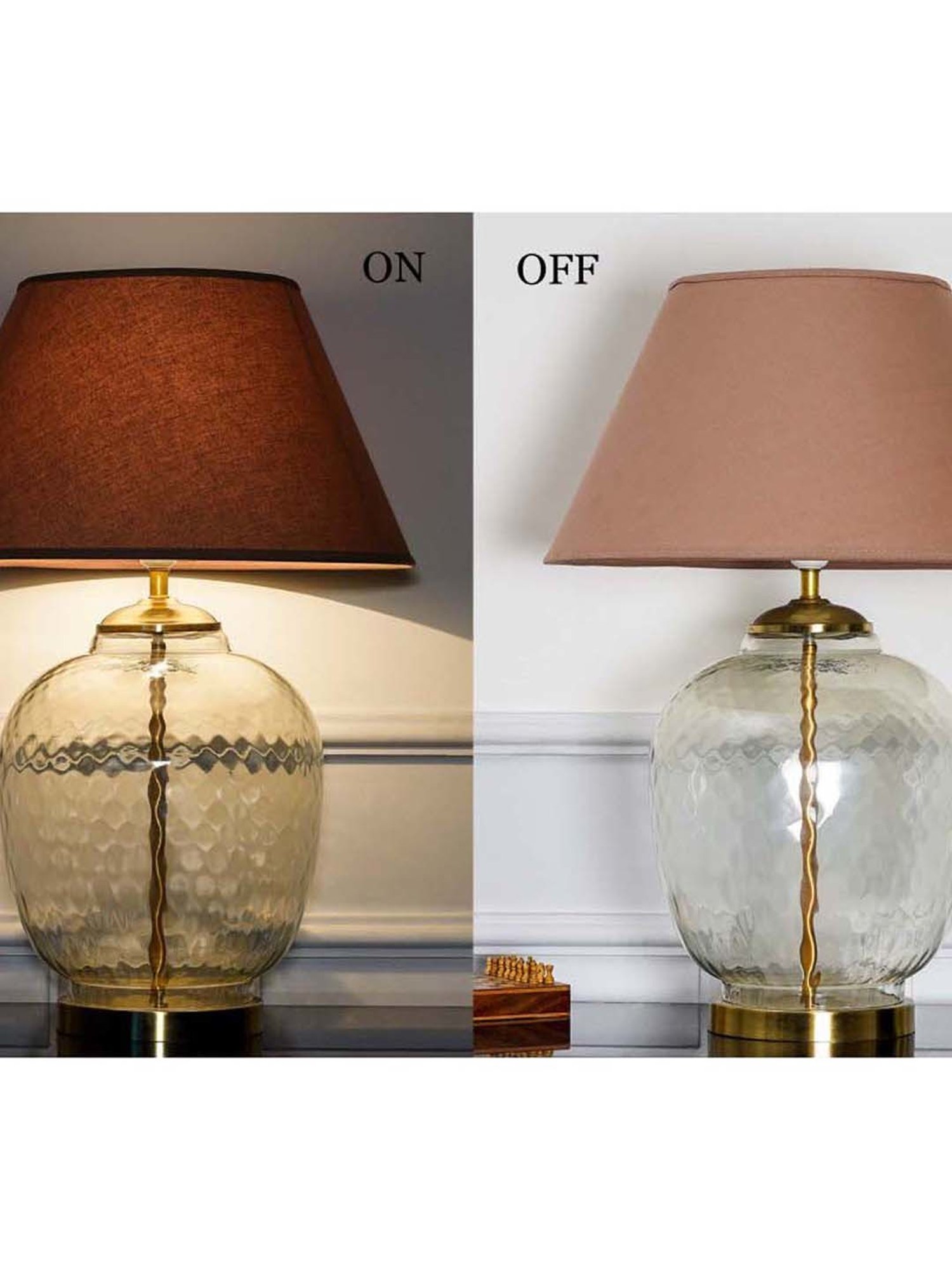 DecorativeRay Red PVC Study Table Lamp - Set of 1