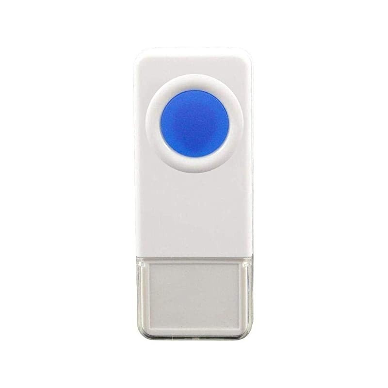 Extra AddOn Remote Waterproof Transmitter Button for the Expandable Wireless MultiUnit Long Range Doorbell Chime Alert System Model LTW White