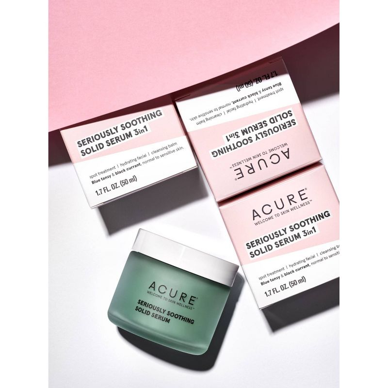Acure 3-In-1 Seriously Soothing Solid Serum - 1.7 fl oz