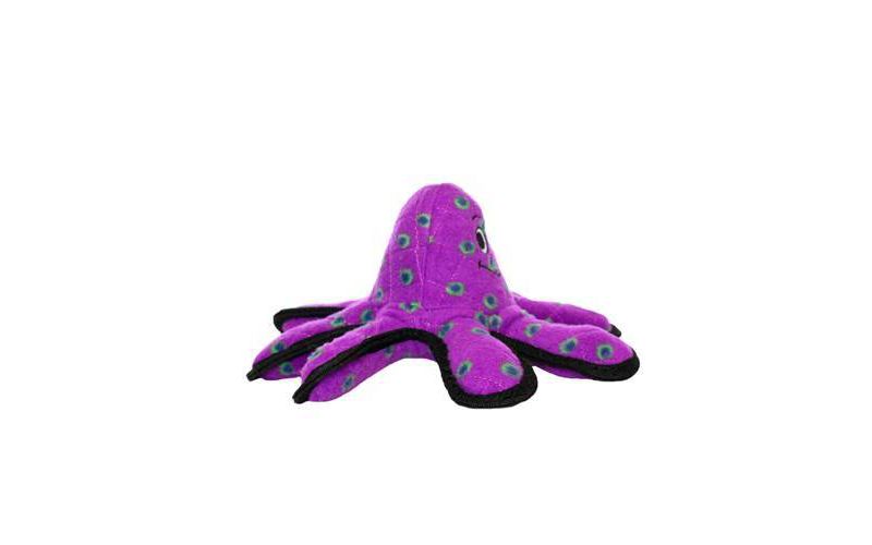 Tuffy Ocean Creature Octopus Dog Toy - Purple - S