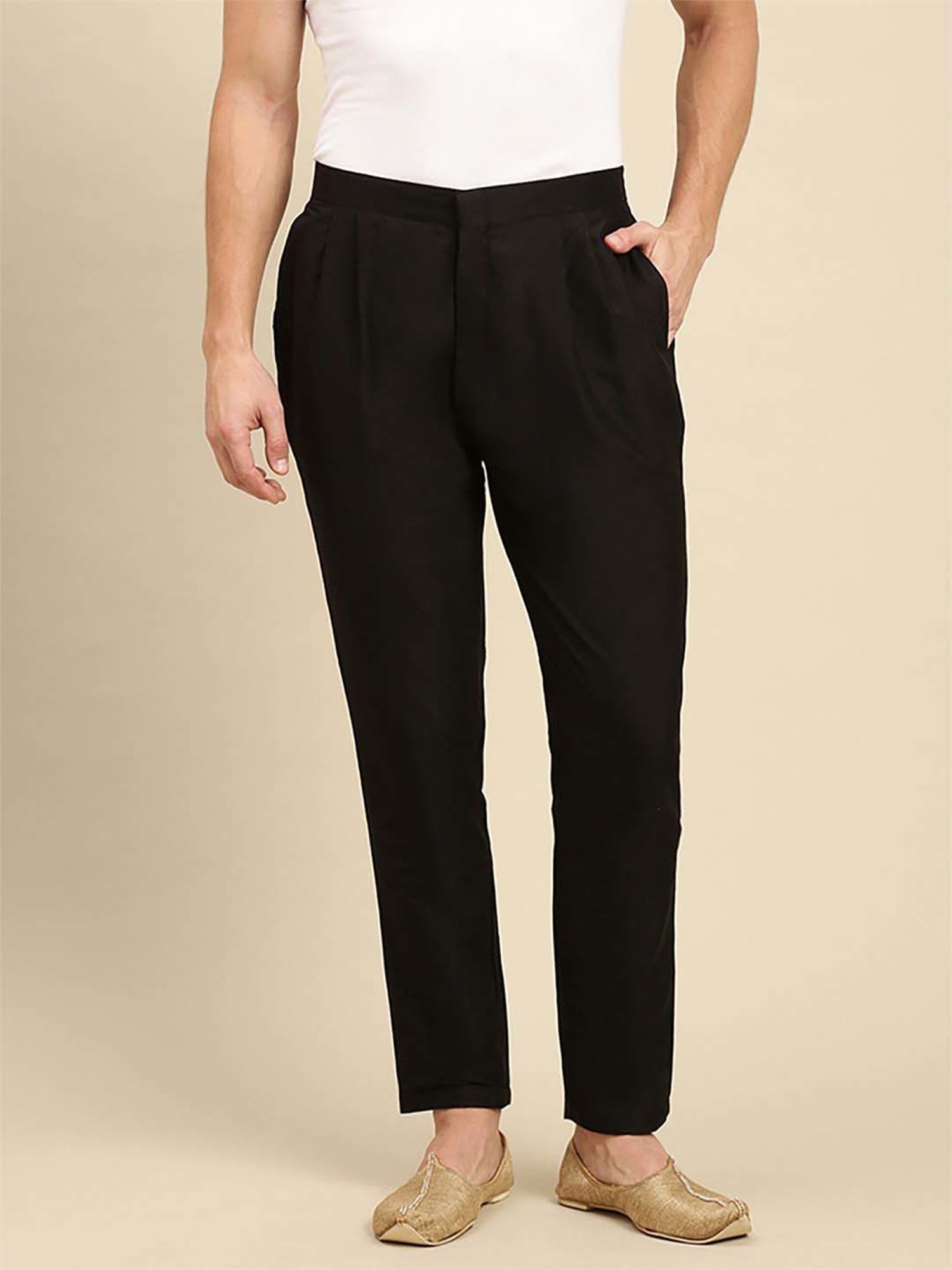 Sanwara Black  Regular Fit Ethnic Pants
