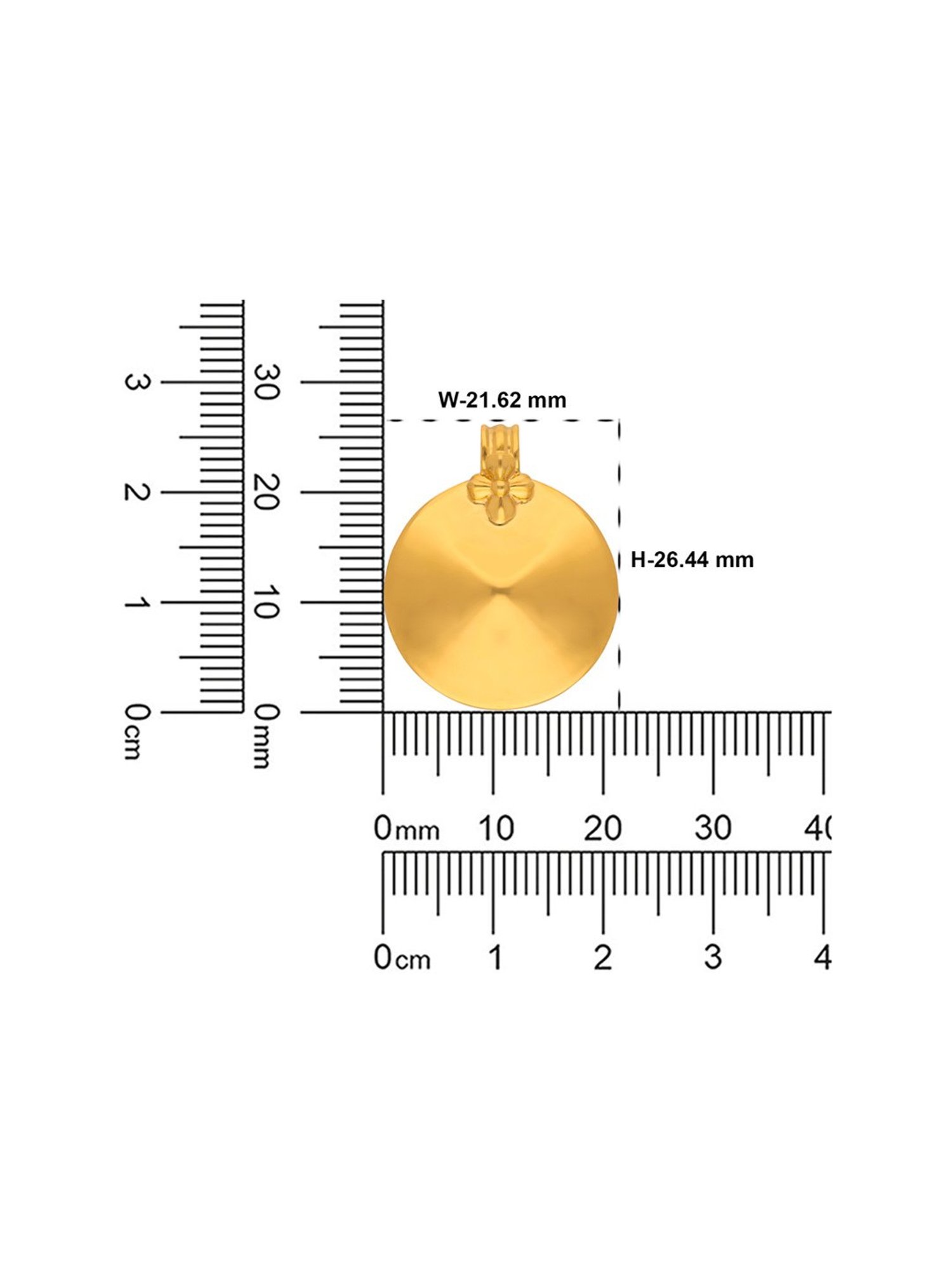 C.Krishniah Chetty 22k Gold Pendent for Women