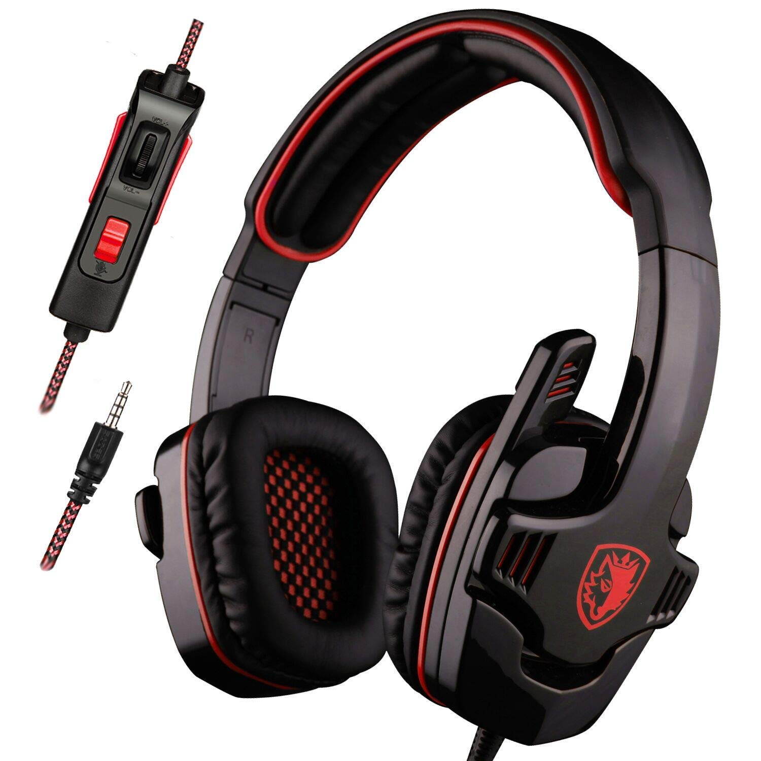 PS4 Gaming Headset, Stereo Gaming Headphone with Microphone Vibration for Laptop PC/Xbox one