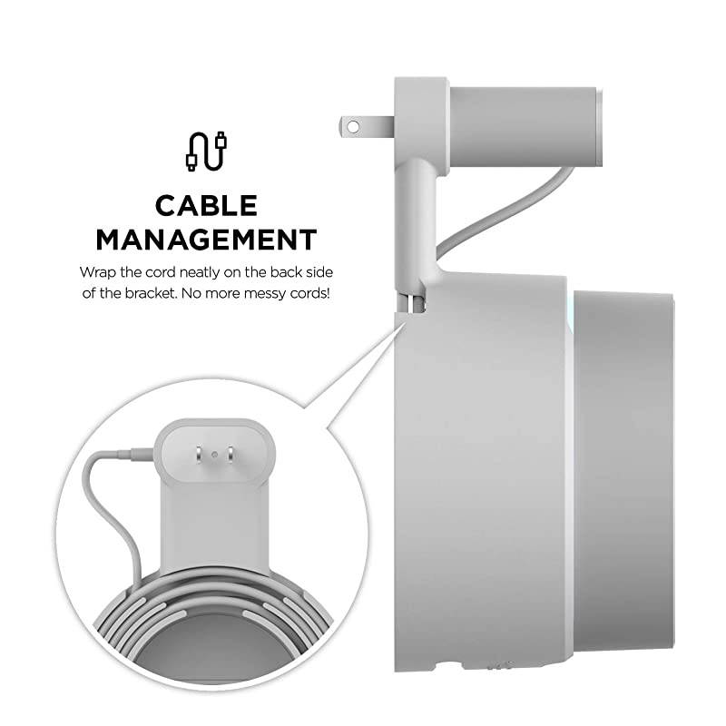 Google WiFi Wall Mount Easy to InstallMove No Screws Needed Cable Management Space Saving Light Grey